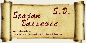 Stojan Daišević vizit kartica
